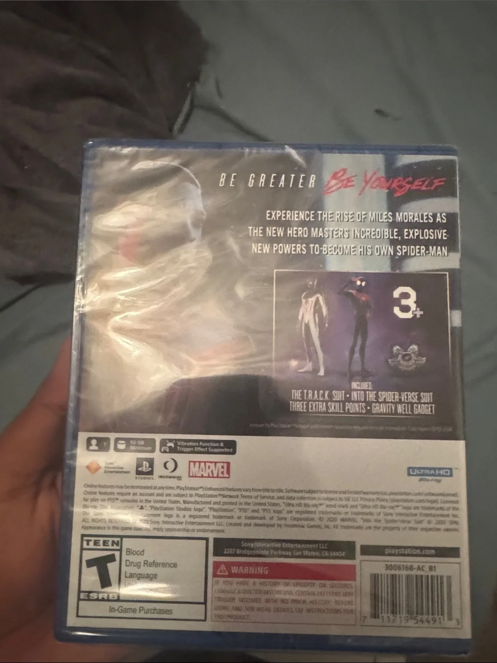 Sony PS5 Spider-Man Miles Morales - Black & Red Cover